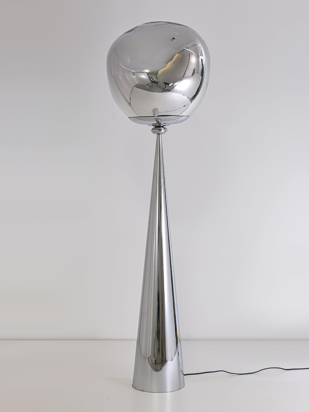 Twisted dynamic Glass Cone Floor Lamp