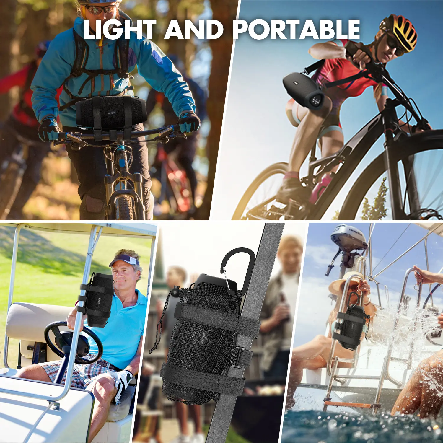 120W Bluetooth Speaker with Wireless Mic – IPX6 Waterproof, 42H Playtime, Deep Bass & Outdoor Party Ready