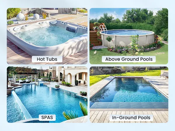 【Summer Vibes】New Upgrade PC18 Pool Vacuum for Above Ground Pool with Telescopic Pole, Running time up to 1H, Handheld Design with Powerful Suction up to 18.5 gallon/min Ideal for Leaves, Debris