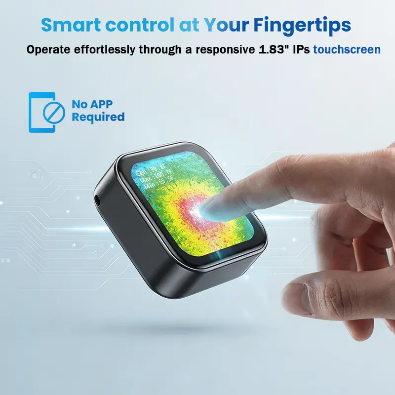 Mini Thermal Camera with Touchscreen, No App Required Small Infrared Imager for Home Inspection, 80×60 IR Resolution Infrared Camera for Detect Hidden Camera, Water Leak Detection