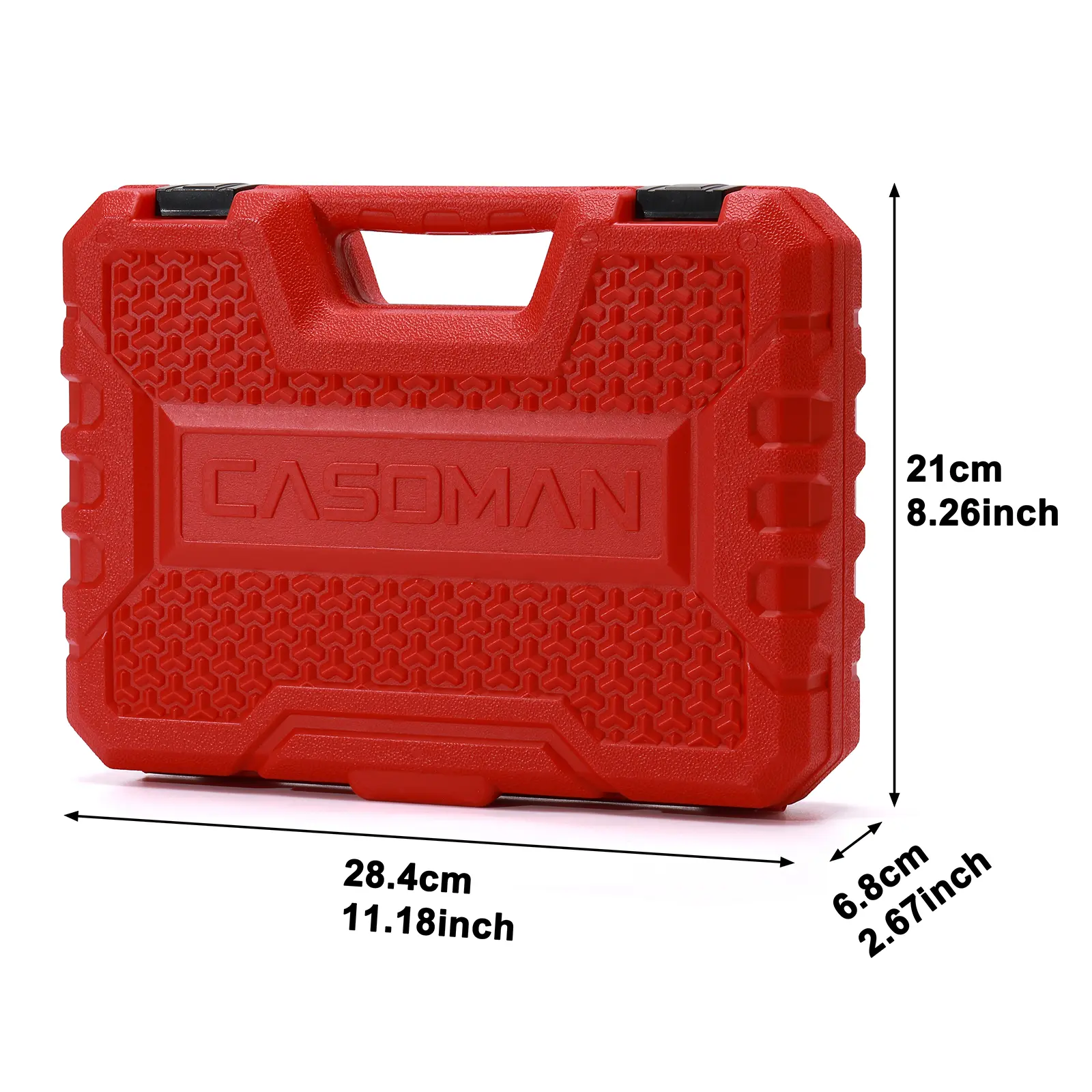50PCS 1/4 Inch Drive Master Impact Socket Set,Metric/SAE,Deep/Shallow,6 Point,CR-V, 5/32 Inch - 9/16 Inch, 4mm - 15mm High Torque Tool