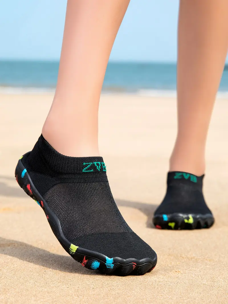 Wide-Fit Breathable Water Shoes with Polyester Upper and EVA Sole, Casual All-Season Style, Ideal for Swimming, Lightweight Swim Shoes, Aqua Shoes