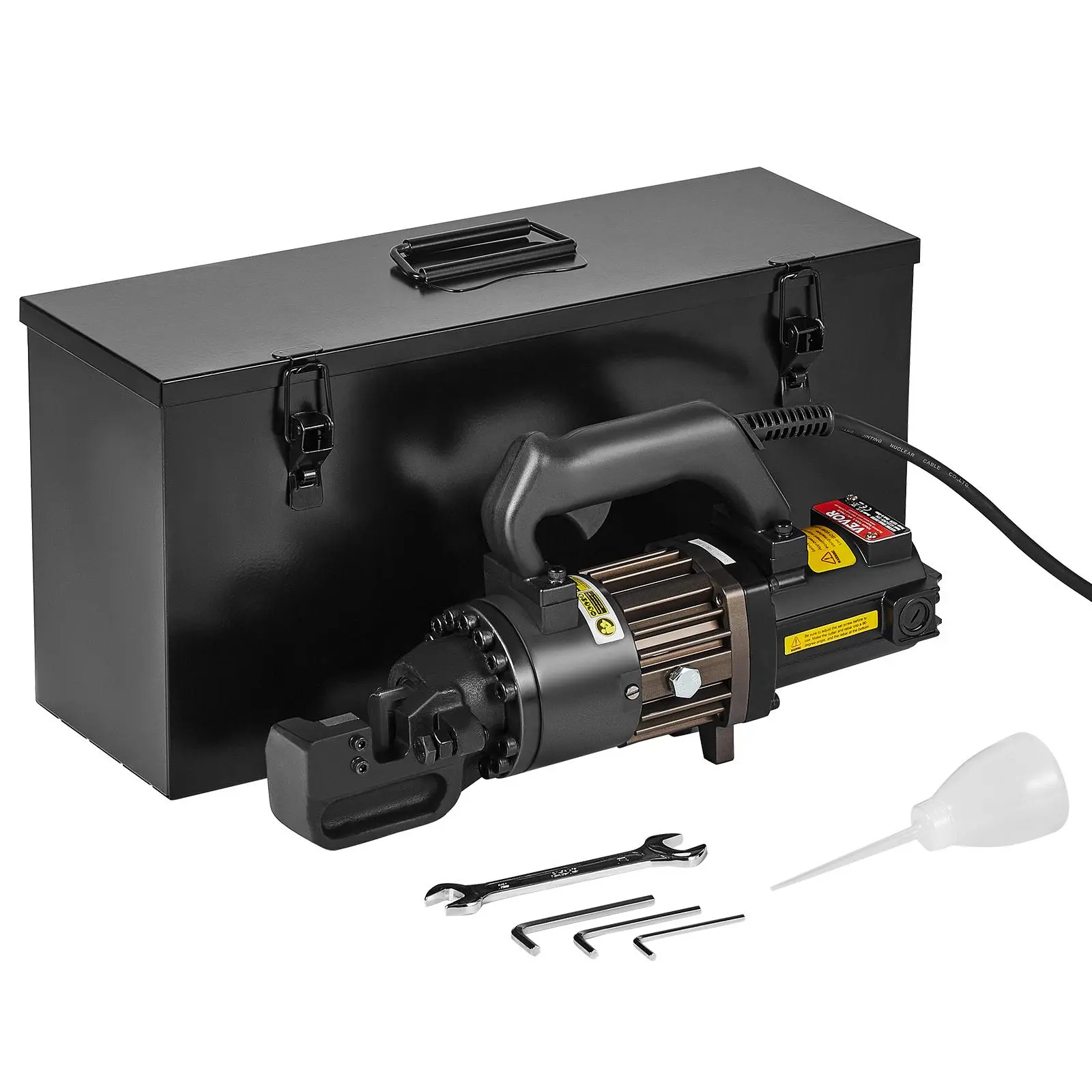 VEVOR Electric Hydraulic Rebar Cutter, 1000W Portable Rebar Cutter, Cutting up to 3/4 Inch #6 4-20mm Rebar within 2.5 Seconds, High Power Steel Rebar Cutter with Oil Can Rich Accessories, Black RC-20