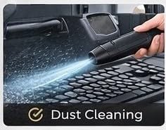 Compressed Air Duster, 180000RPM Powerful Cordless Electric Air Duster with Brushless Motor and LED Light, Rechargeable Stepless Speed Regulation Dust Blower