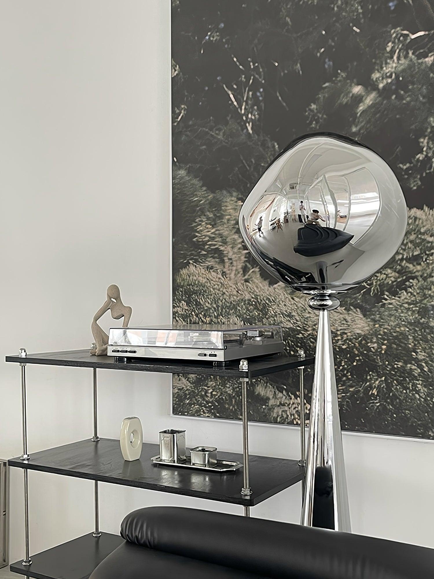 Twisted dynamic Glass Cone Floor Lamp