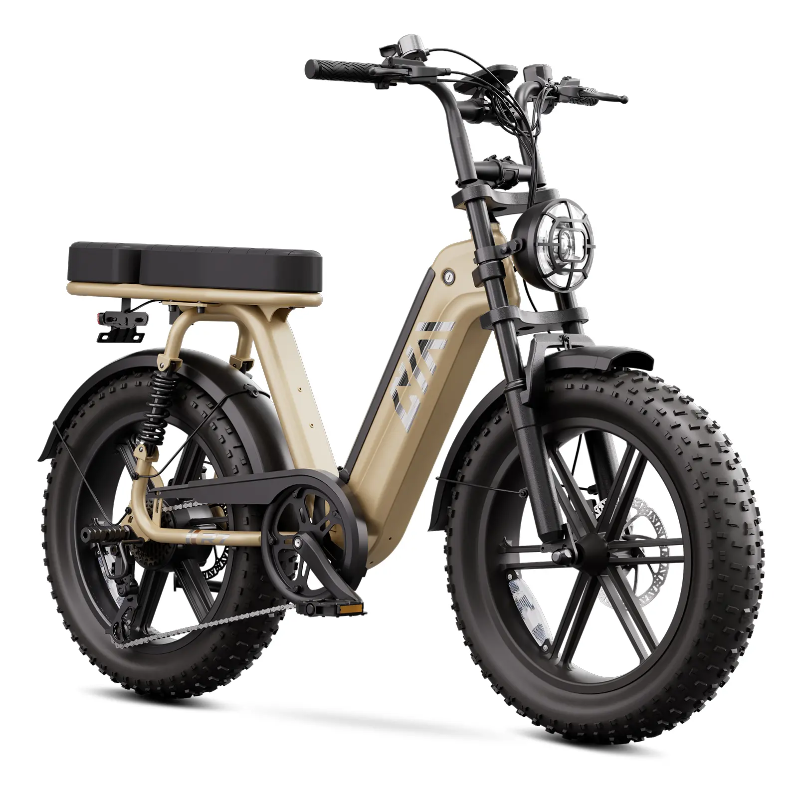 1500W Peak Electric Bike – 20'' Fat Tires, 28MPH, 65KM Range, 48V Battery, LCD Display & Bluetooth App