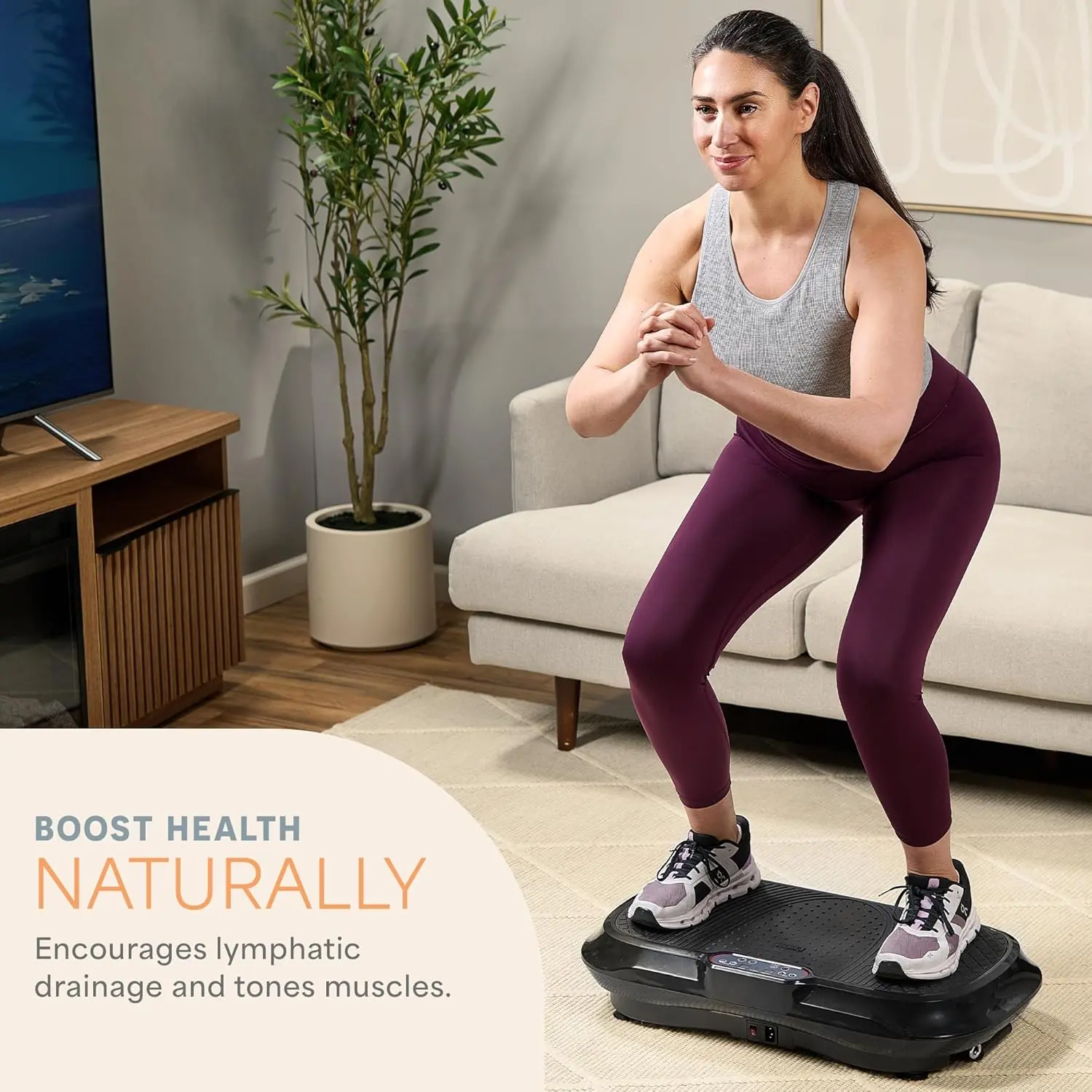 Whole Body Vibration Plate – Full-Body Workout & Recovery Machine, 330 lb Capacity, FSA/HSA Eligible