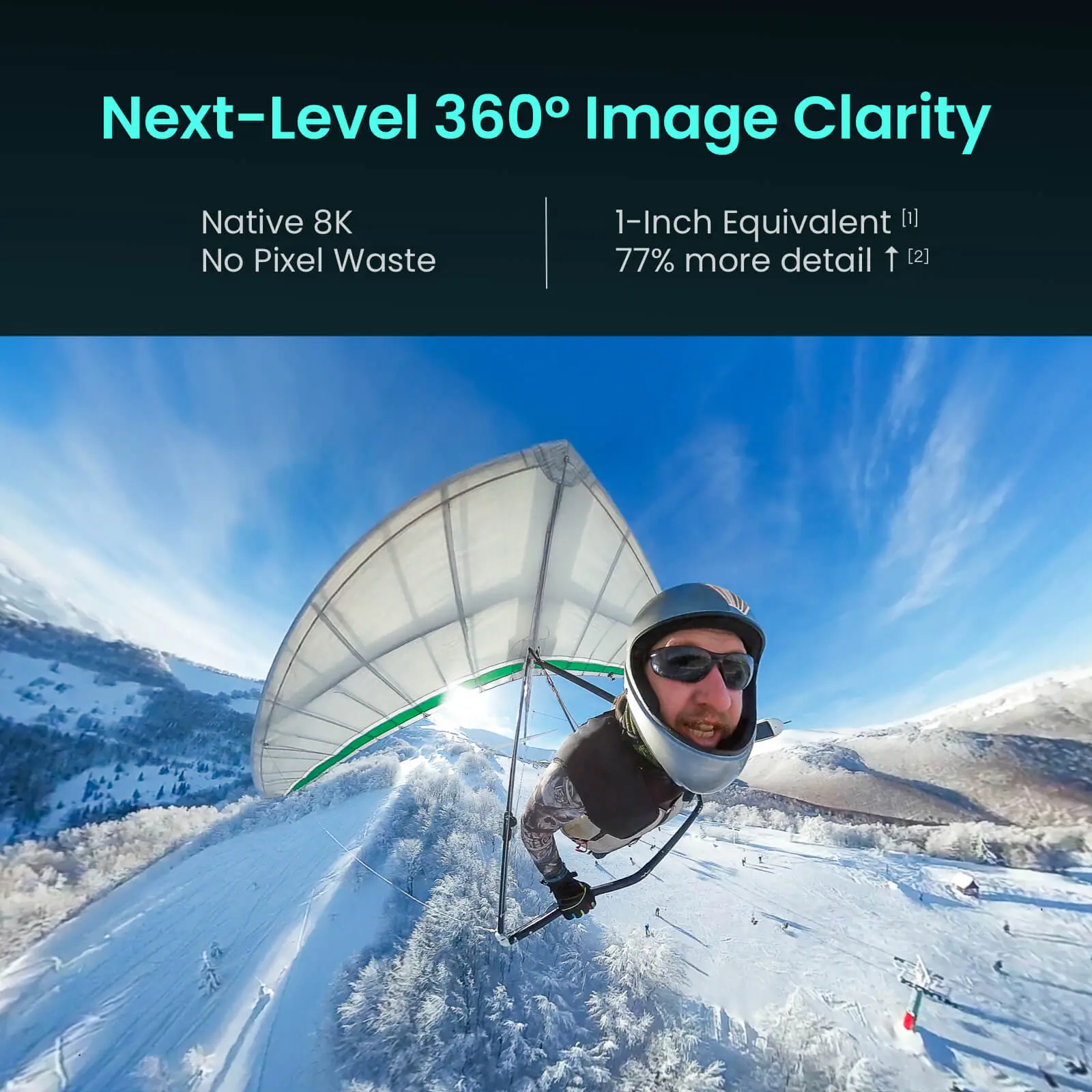 8K 360° Action Camera – 100MP Photos, Waterproof Design, Built-In Storage & AI-Powered Vlogging Features