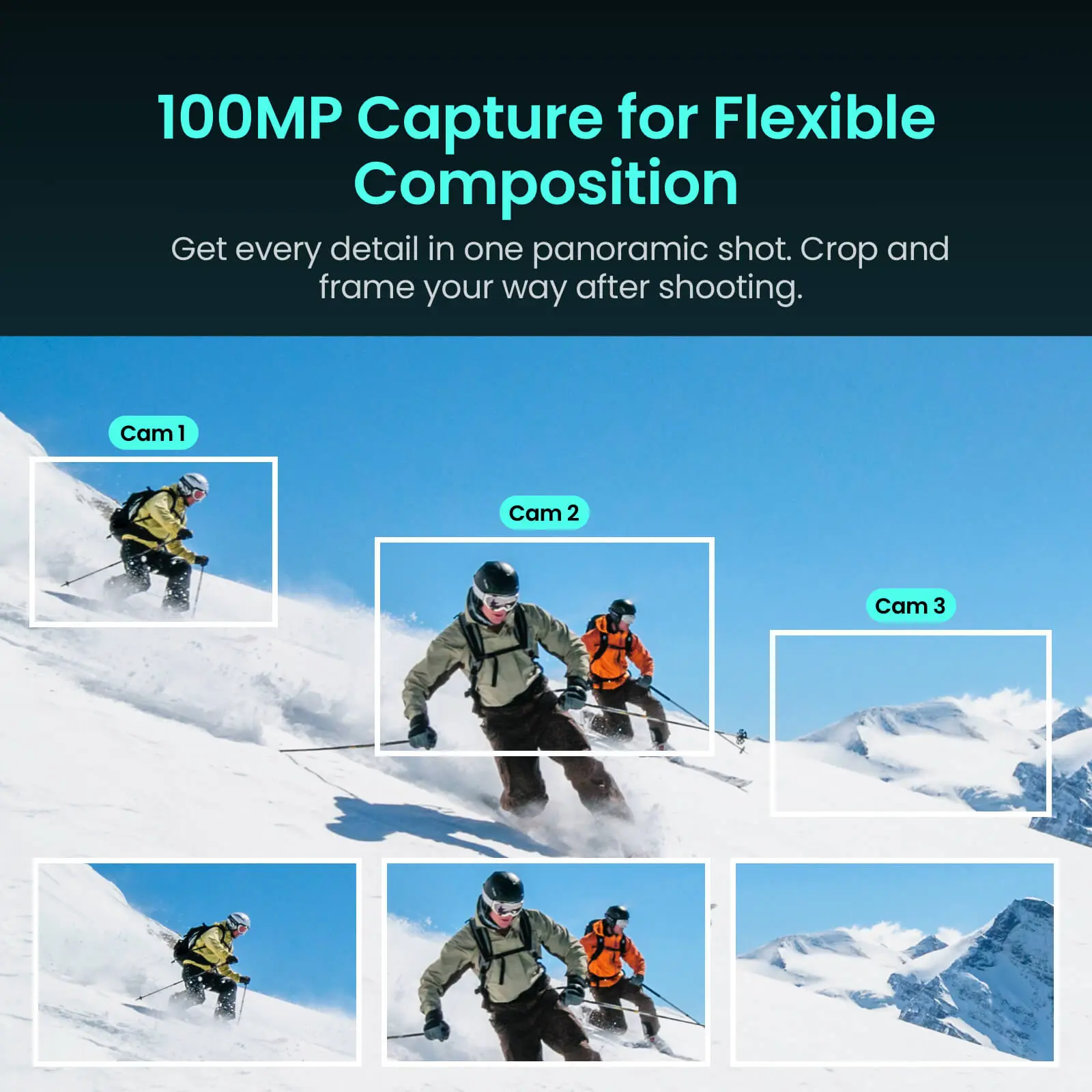 8K 360° Action Camera – 100MP Photos, Waterproof Design, Built-In Storage & AI-Powered Vlogging Features