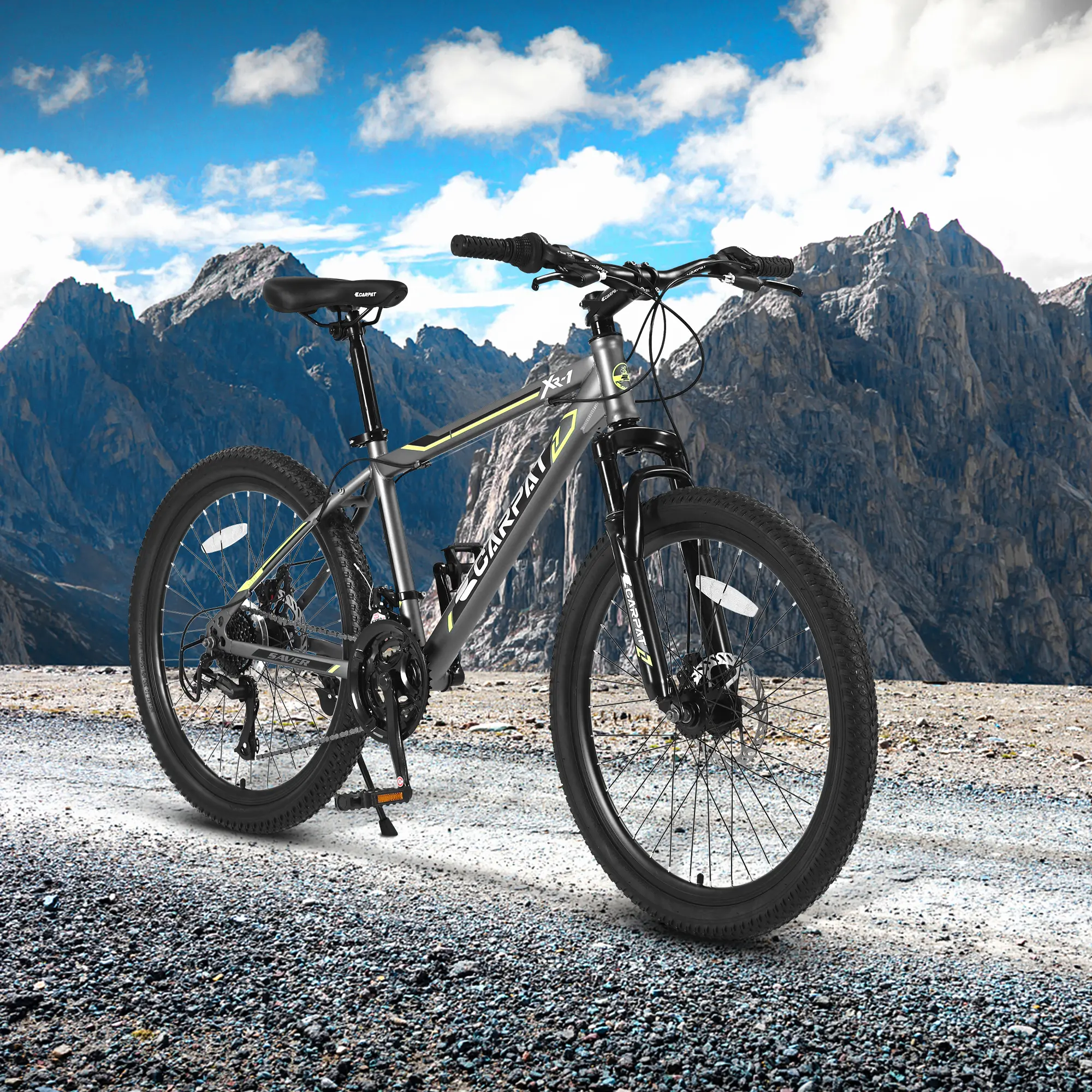 26'' Mountain Bike – 21-Speed Lightweight MTB with Durable Steel Frame for Urban & Trail Riding