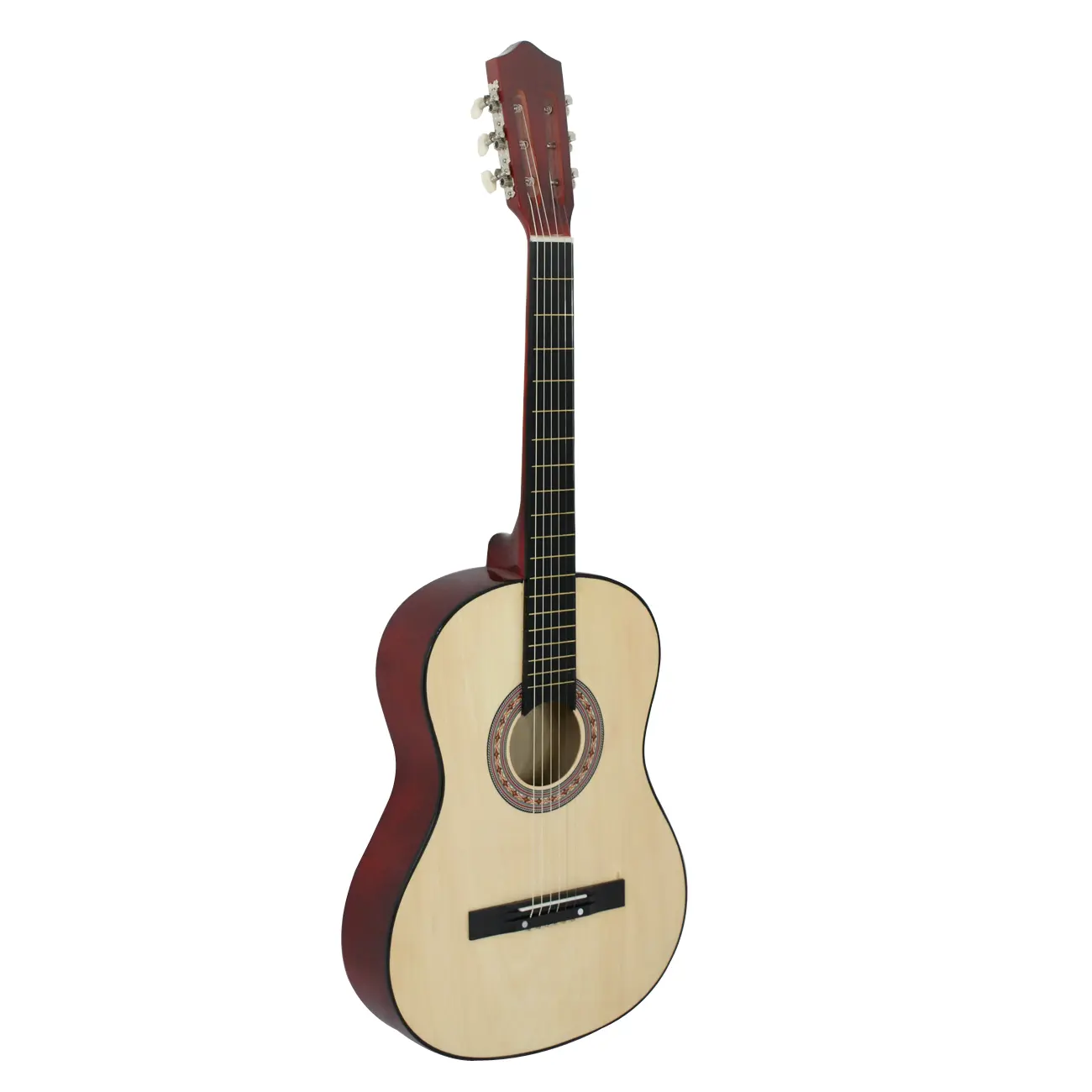 38" Acoustic Guitar for Beginners - Full Set with Case, Strap, Tuner, Guitar Picks and Travel-Friendly Design, Acoustic Guitar Full Set