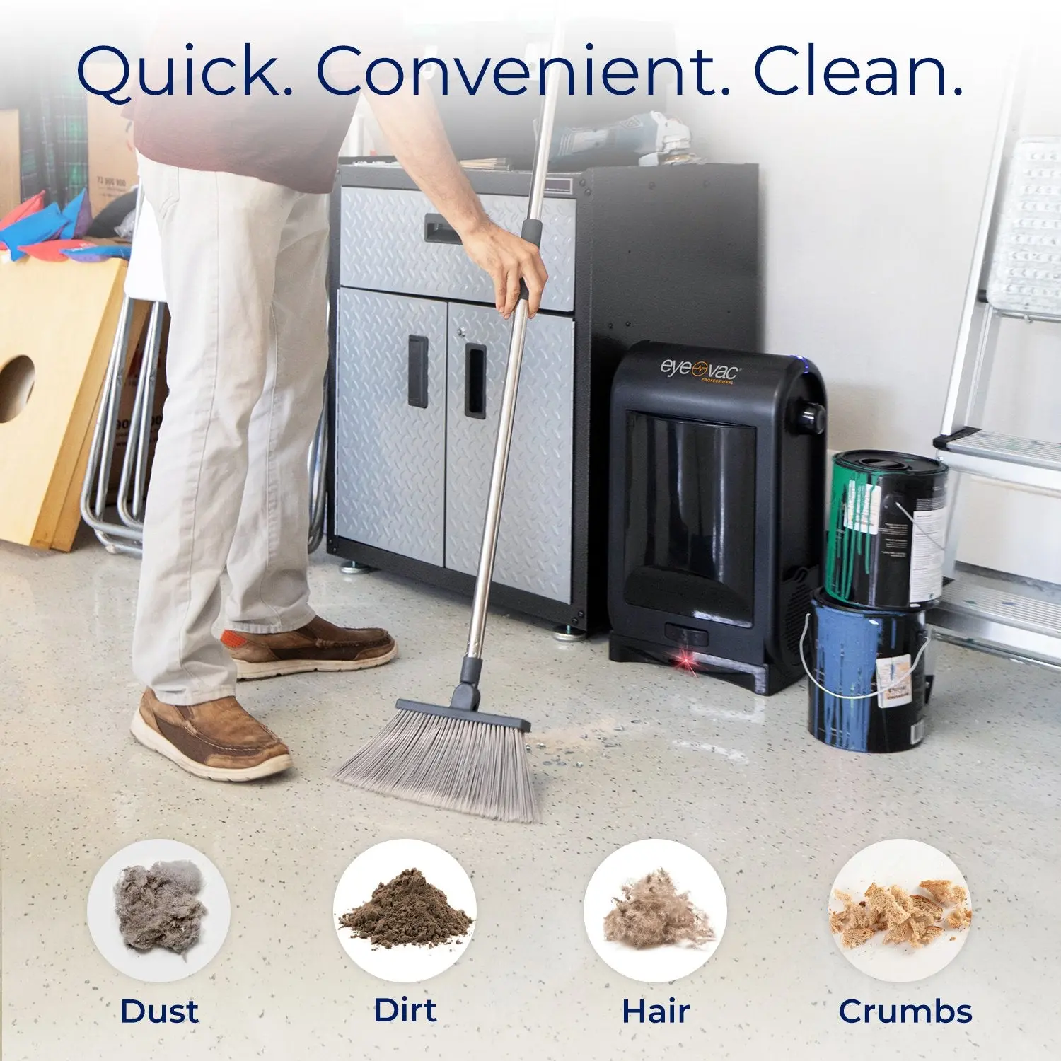 Automatic Dustpan & Touchless Vacuum - 1400W Motor, 23kPA Suction