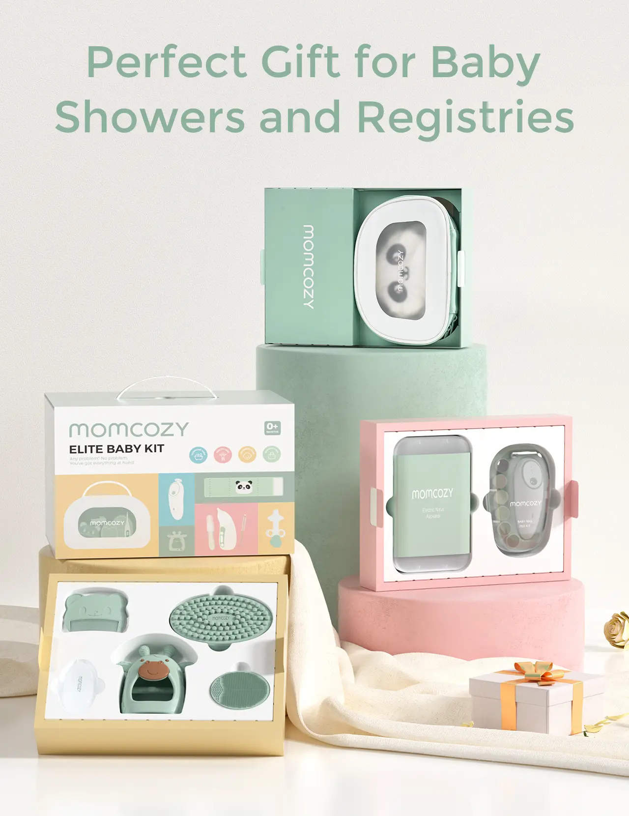 Baby Care Kit – Grooming, Health & Bath Gift Set with Nail File, Thermometer & Nasal Aspirator