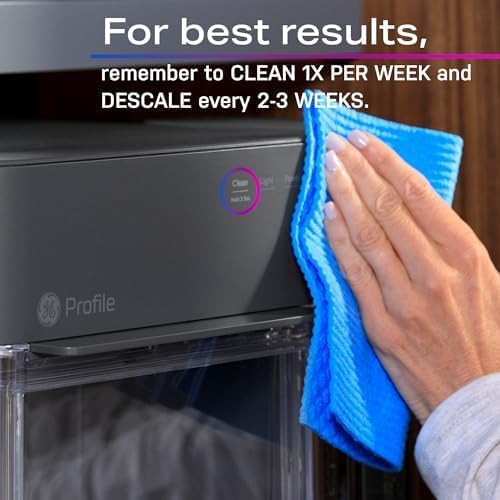 2.0 XL with 1 Gallon Tank, Chewable Crunchable Countertop Nugget Ice Maker, Scoop included, 38 lbs in 24 hours, Pellet Ice Machine with WiFi & Smart Connected, Stainless Steel