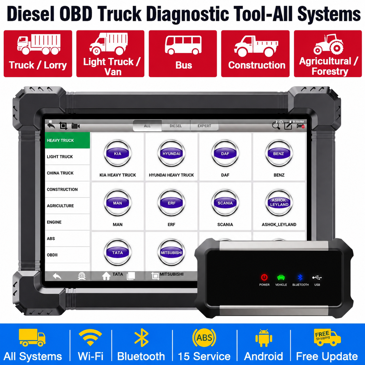 X7 Diesel Heavy Duty Truck Scanner