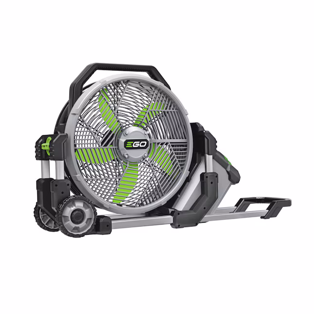 EGO 18-in High Velocity Indoor/Outdoor Misting Floor Fan, Battery Powered, in Grey