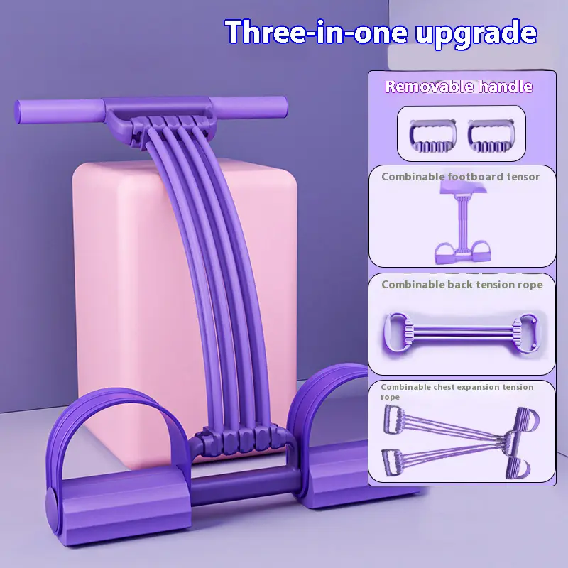 2026 latest pedal resistance device, detachable and adjustable pedal resistance device Multifunction Pedal Resistance Band, Elastic Pull Rope Fitness, Full-Body Workout at Home Gym, Exercise Sit-up, Yoga, Abdominal Training,puller