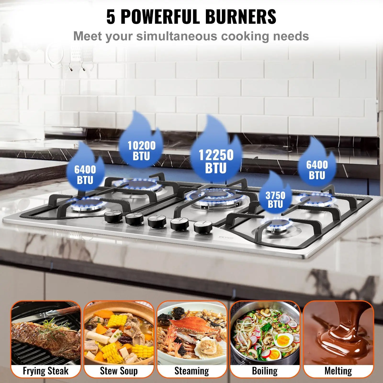 30-inch Gas Cooktop
