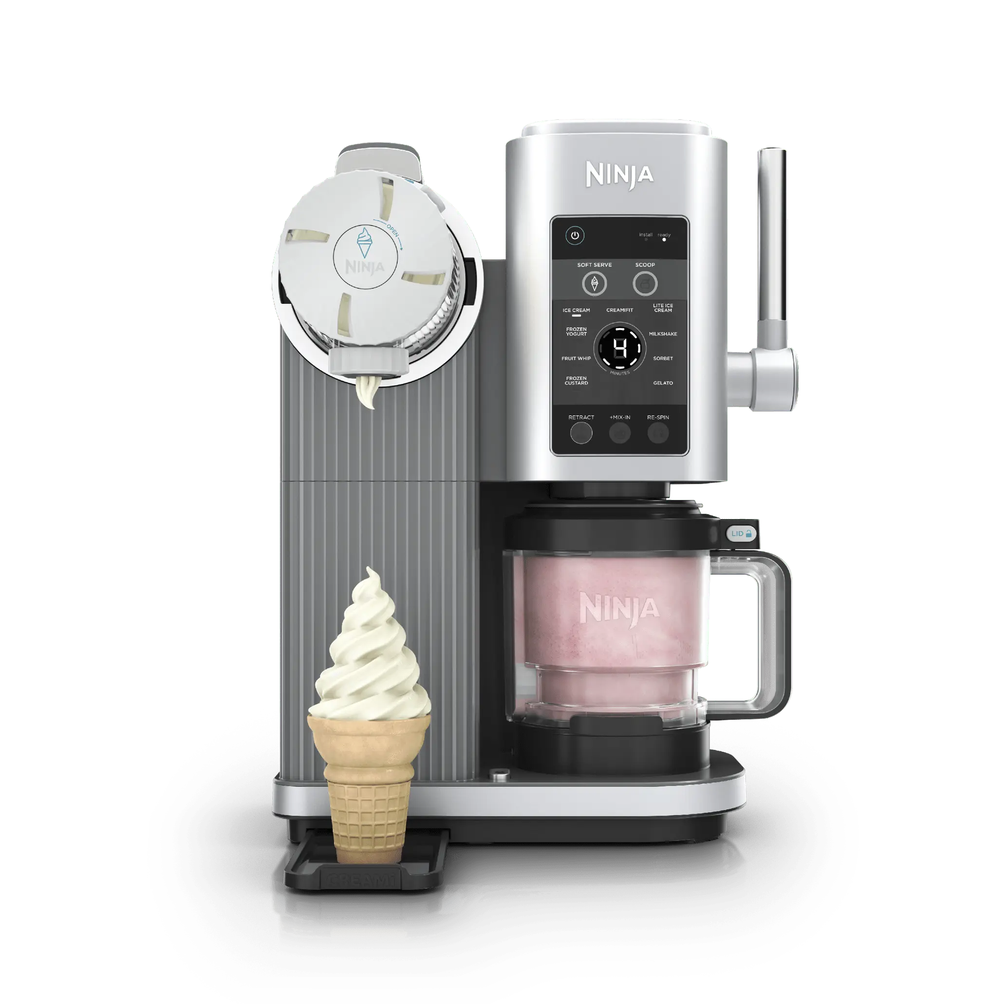 Soft Serve Ice Cream Machine – Make Homemade Ice Cream, Frozen Yogurt, Sorbet & Swirled Treats with Ease