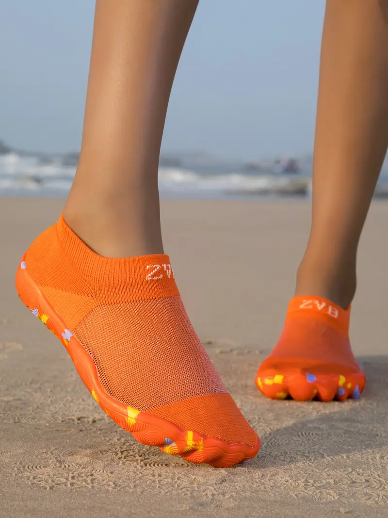 Wide-Fit Breathable Water Shoes with Polyester Upper and EVA Sole, Casual All-Season Style, Ideal for Swimming, Lightweight Swim Shoes, Aqua Shoes