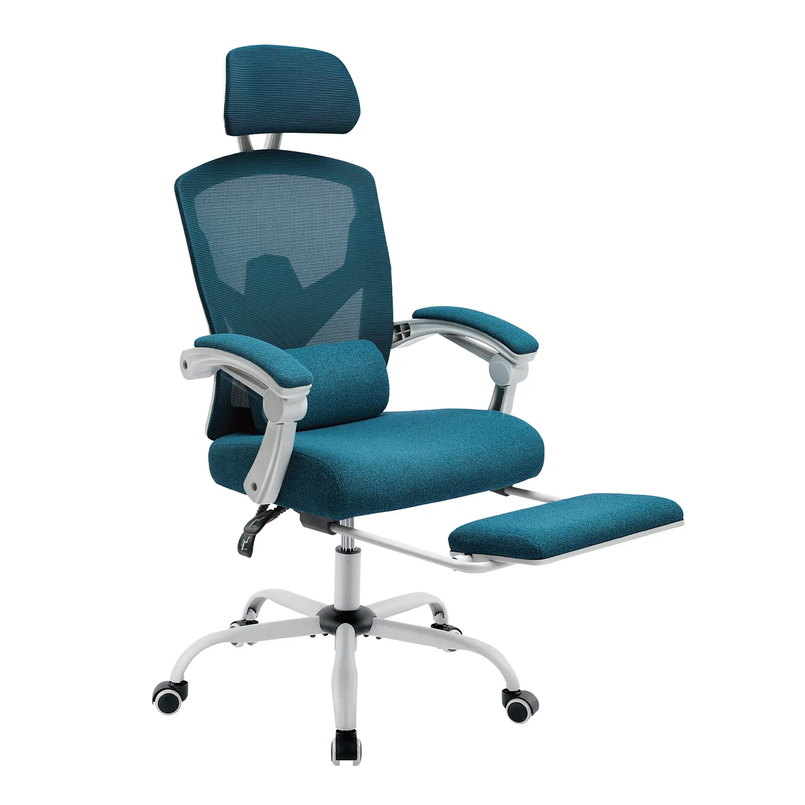 Furniture Ergonomic Office Chair with Foot Rest and Adjustable Headrest, Mesh Swivel Rolling Task Chair, Height Adjustable, Office Gifts