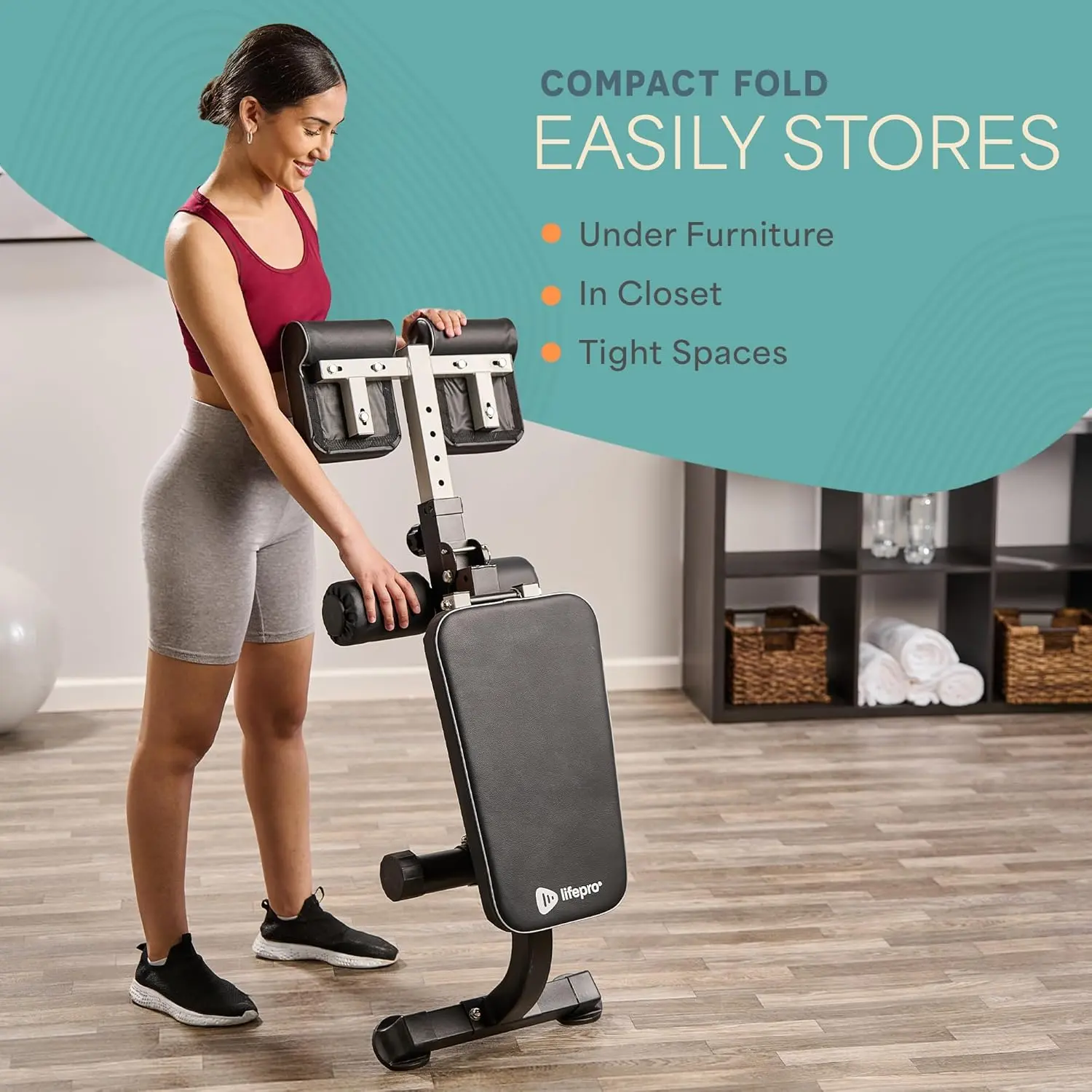 Adjustable Roman Chair – Back Extension Bench for Glutes, Hamstrings, Core & Lower Body Strength Training