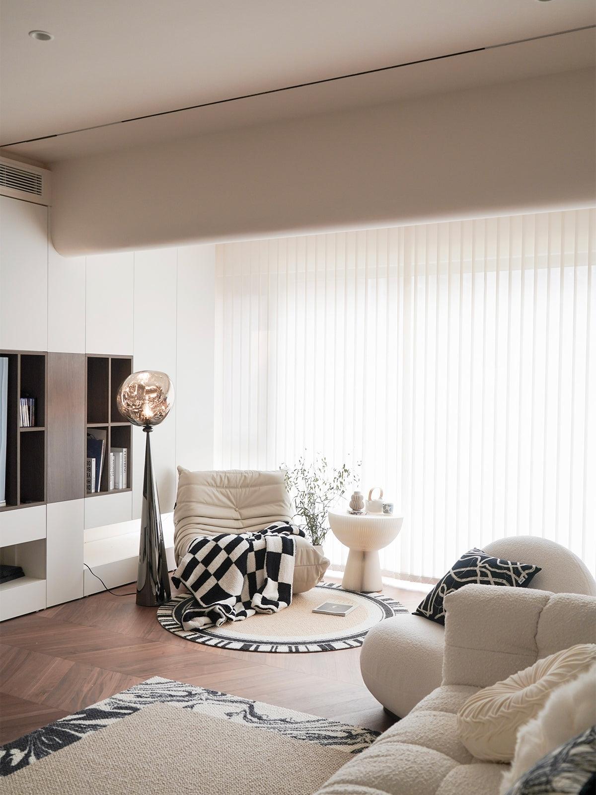 Twisted dynamic Glass Cone Floor Lamp