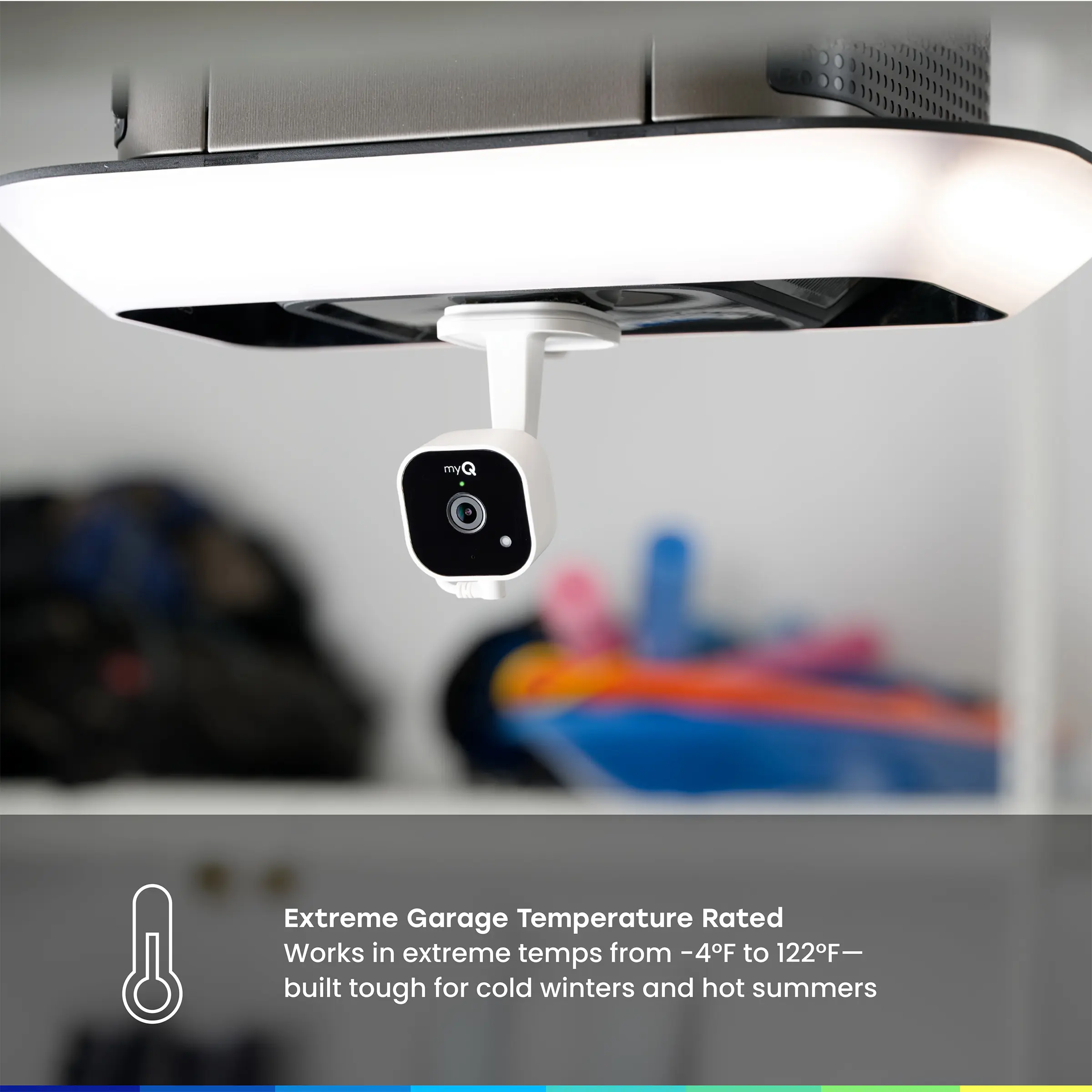 2K Smart Garage Security Camera – Night Vision, Motion Detection, Two-Way Audio & Wi-Fi Smartphone Control