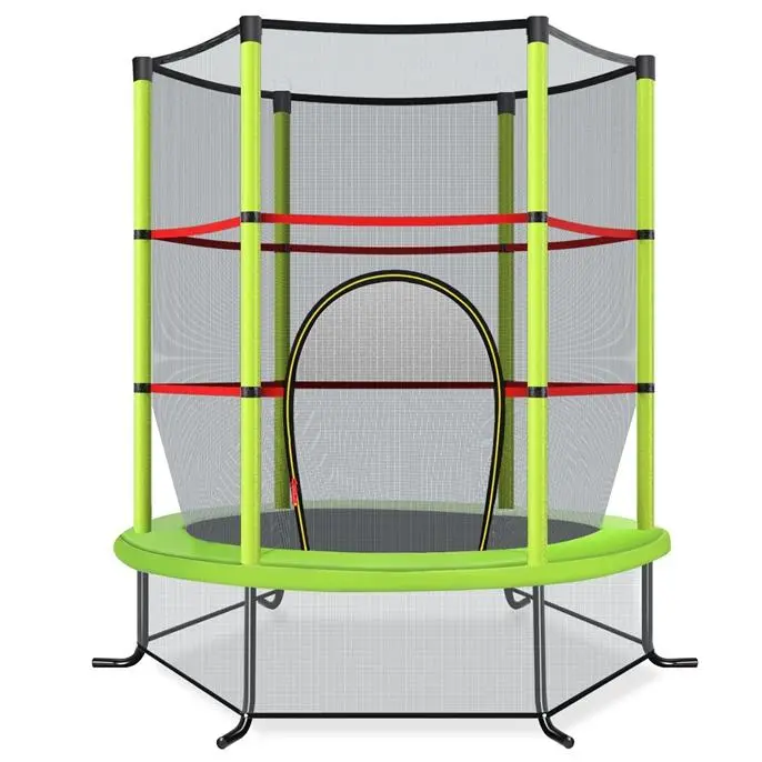 55"/60" Trampoline for Kids, No-Gap Jumping Mat, Easy to Assemble, Indoor/Outdoor, Ideal Gift for Boys and Girls,Summervibes