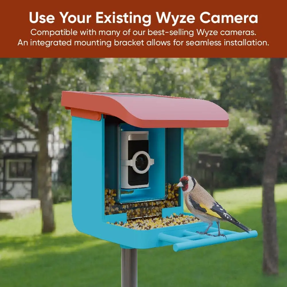 Smart Bird Feeder with Camera – Watch & Record HD Live Video of Birds Visiting Your Backyard Anytime