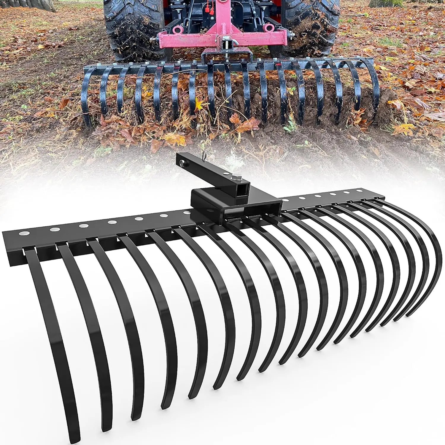 48" / 60" Tow Behind Landscape Rake