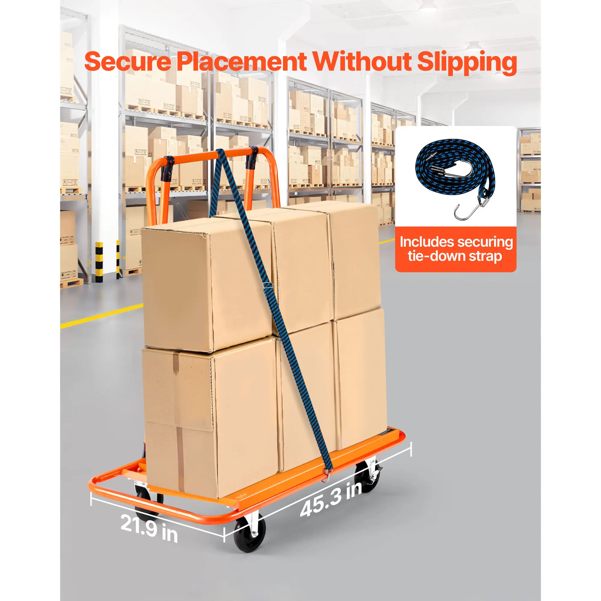 Drywall Cart Dolly 1800 lbs Load Capacity Steel Panel Dolly