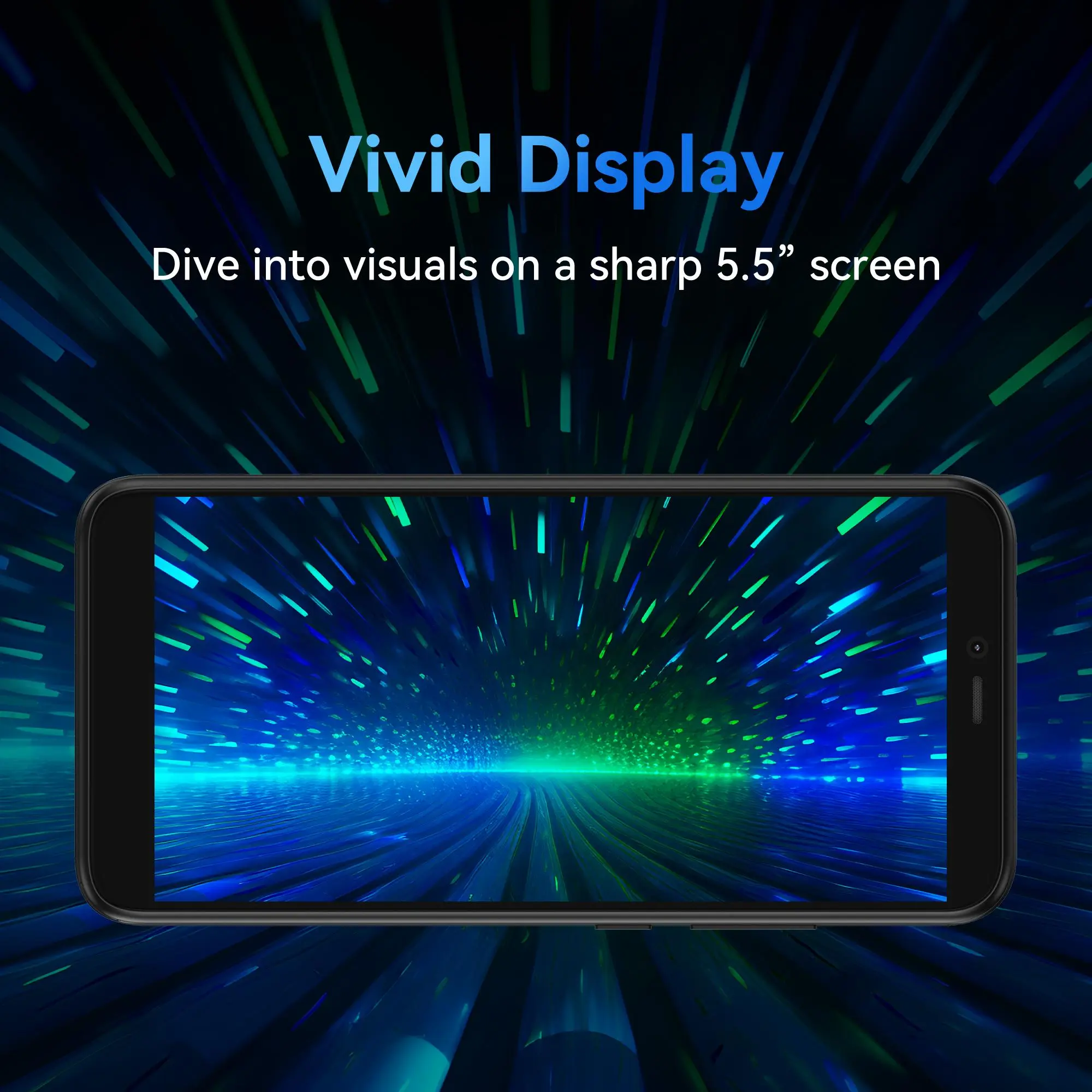 Unlock Smartphone – 5.5-inch Screen, 2GB RAM + 16GB Storage, 2MP + 5MP Cameras, 2000mAh Battery, Android 13 – Travel, Home, Daily Fun, Quick Calls & Messaging