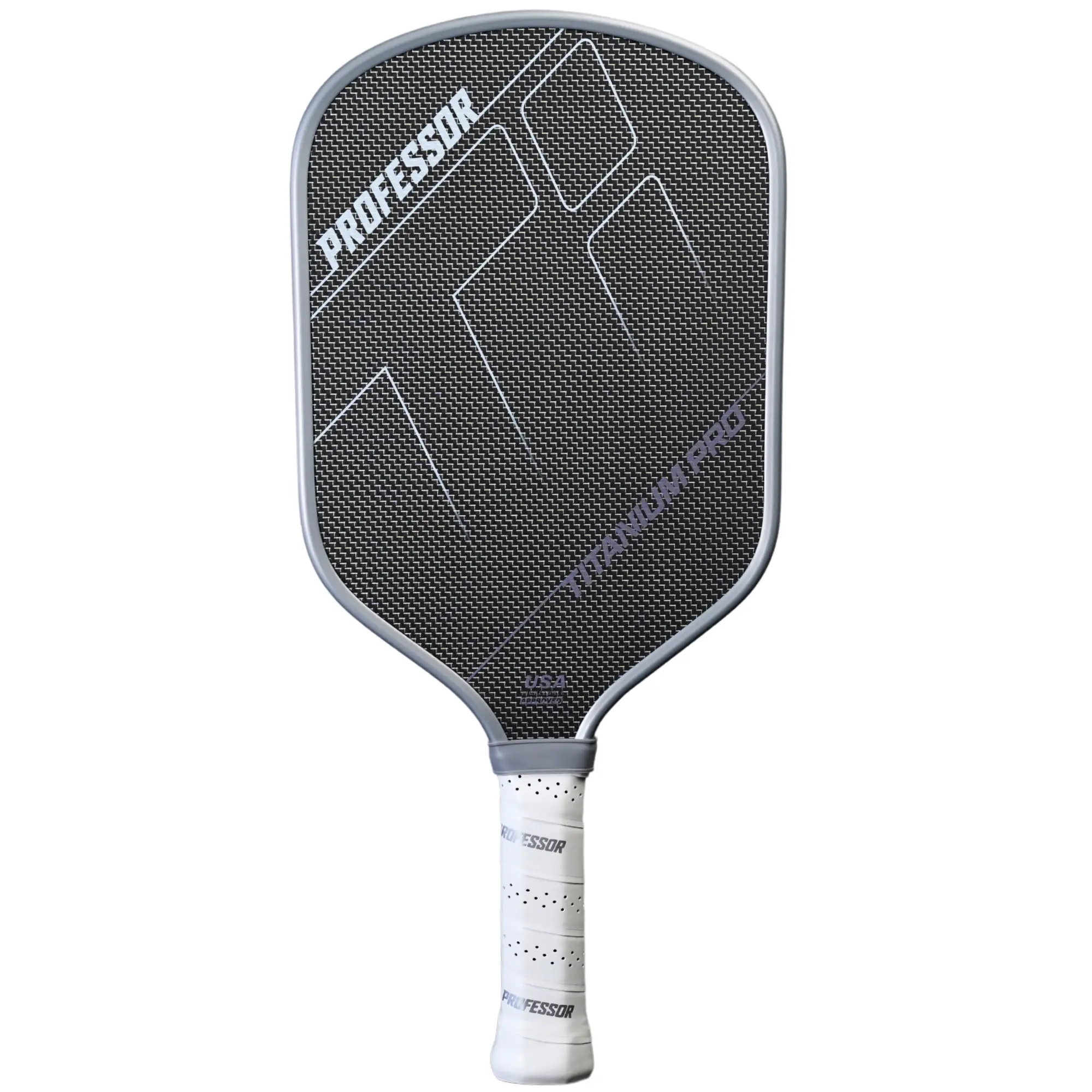 Raw Carbon Fiber Pickleball Paddle - 16MM - USA Pickleball Approved - Honeycomb Core - Power & Control