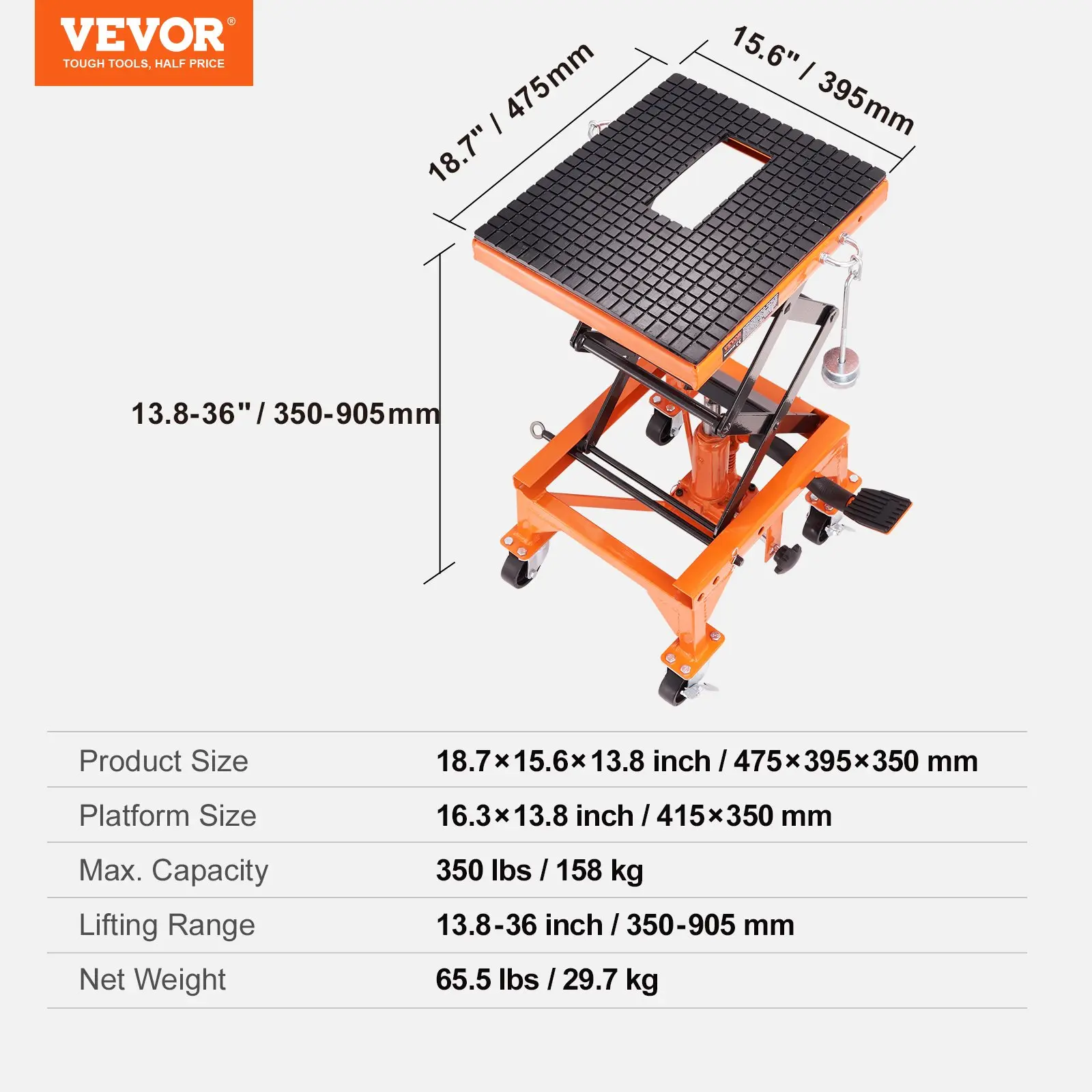 Hydraulic Motorcycle Lift Table