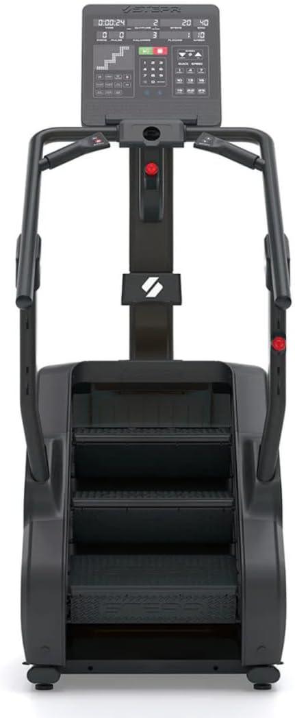 Classic Stair Master with LED Touchscreen, Commercial Grade Stairmaster Machine for Home, 190 Steps/Min, Resistance Band Attachments, 400 lb Capacity