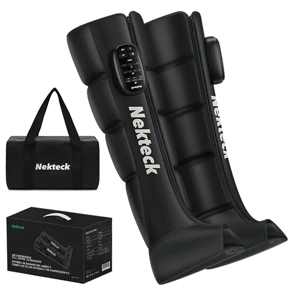 Cordless Leg Massager Recovery System (Single Leg Only), Air Compression Massage, Full Leg Boots for Circulation and Pain Relief Comfort Daily