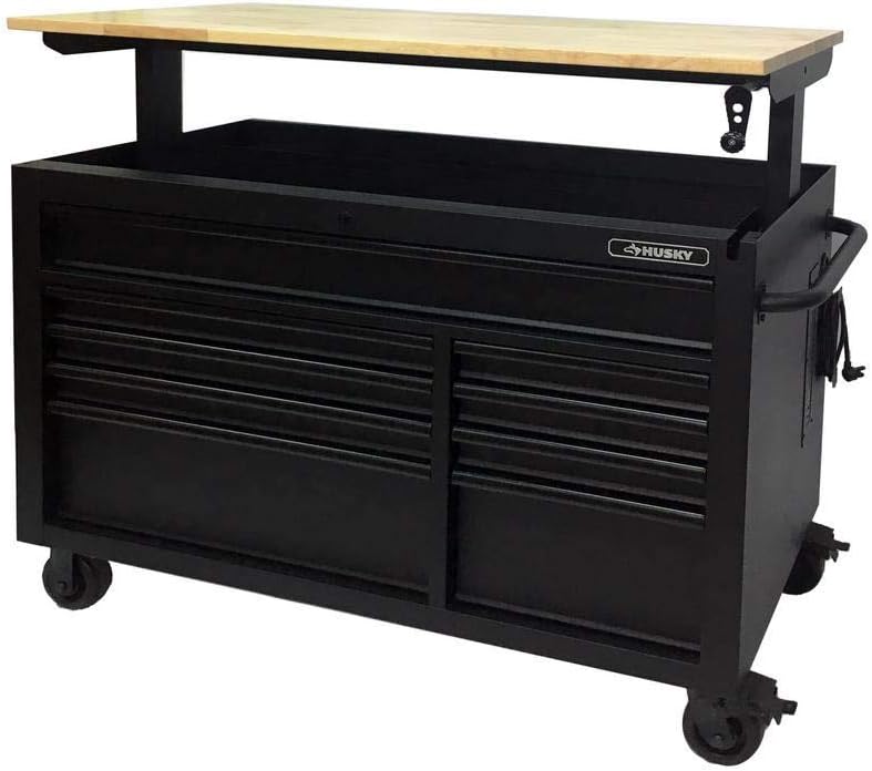 52" x 61cm D 9 Drawer Height Adjustable Workbench