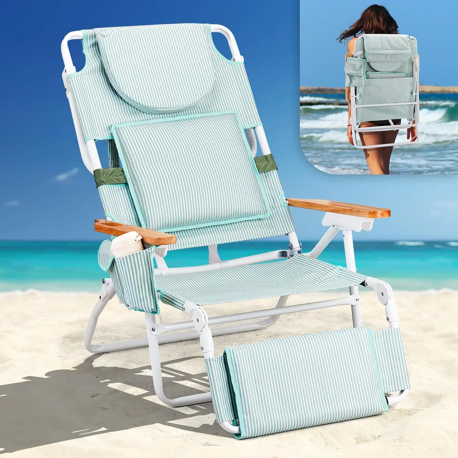 Deluxe 3 in1 Beach Chair
