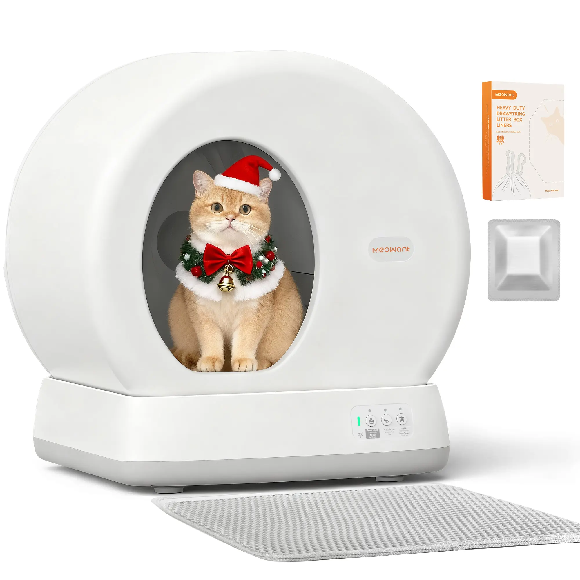 Automatic Self-Cleaning Litter Box – App Control, Odor-Free Design, Ultra-Quiet Operation & Multi-Cat Friendly