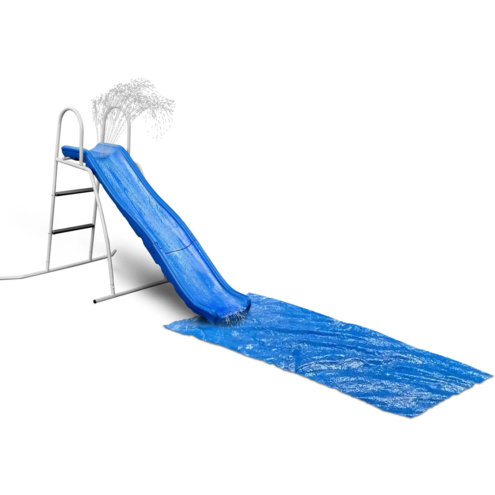 6 Foot Water Wave Slide with Built In Adjustable Water Sprinkler