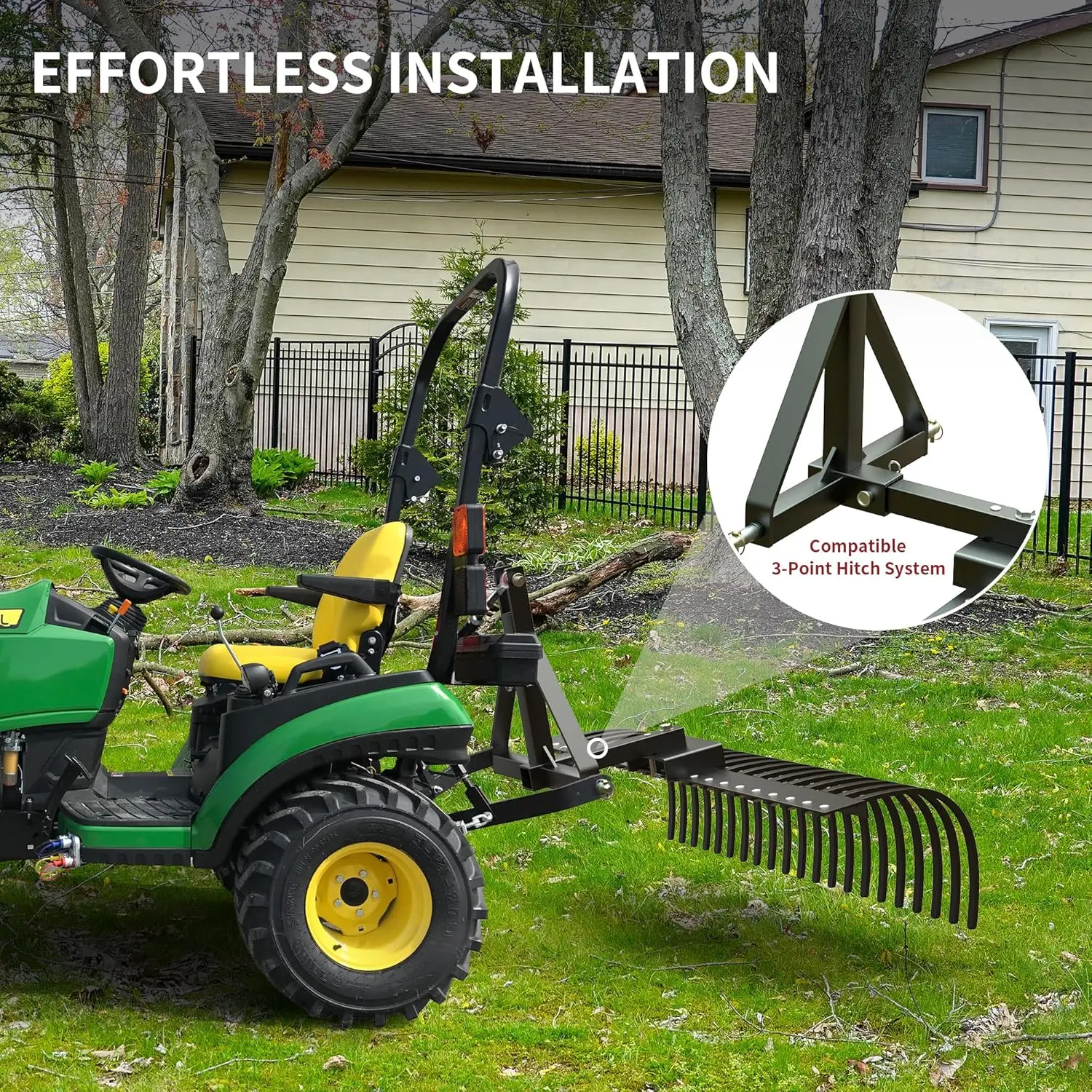 48" / 60" Tow Behind Landscape Rake
