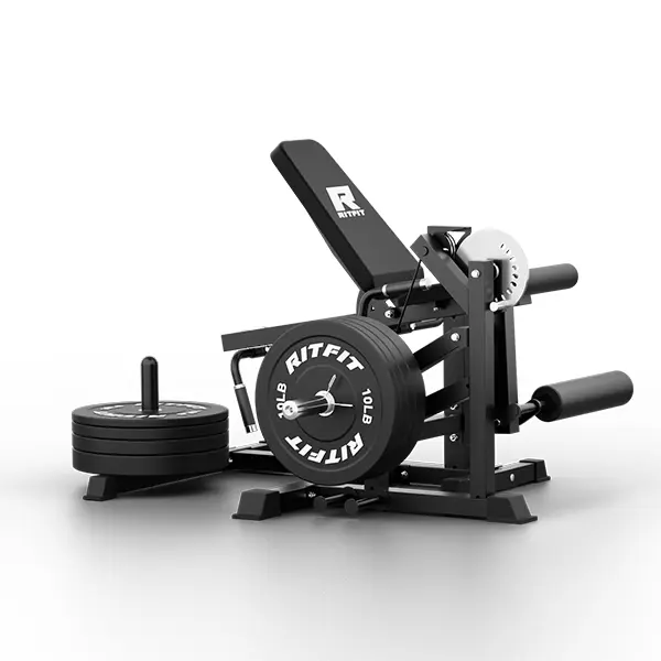 3-in-1 Multifunctional Home Gym Strength Training Equipment - Leg Extension, Leg Curl & Hip Thrust Glute Device, 325LB Capacity, 4 Adjustable Backrest Angles, 2'' Weight Plates,
