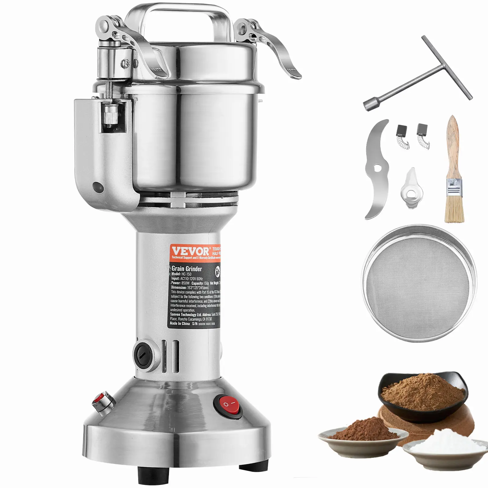 Electric Grain Mill Grinder, Summervibes,Summervibes