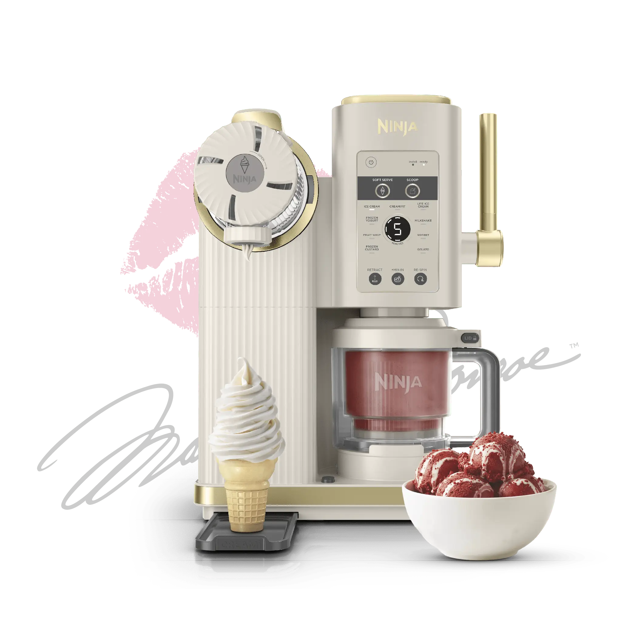 Soft Serve Ice Cream Machine – Make Homemade Ice Cream, Frozen Yogurt, Sorbet & Swirled Treats with Ease