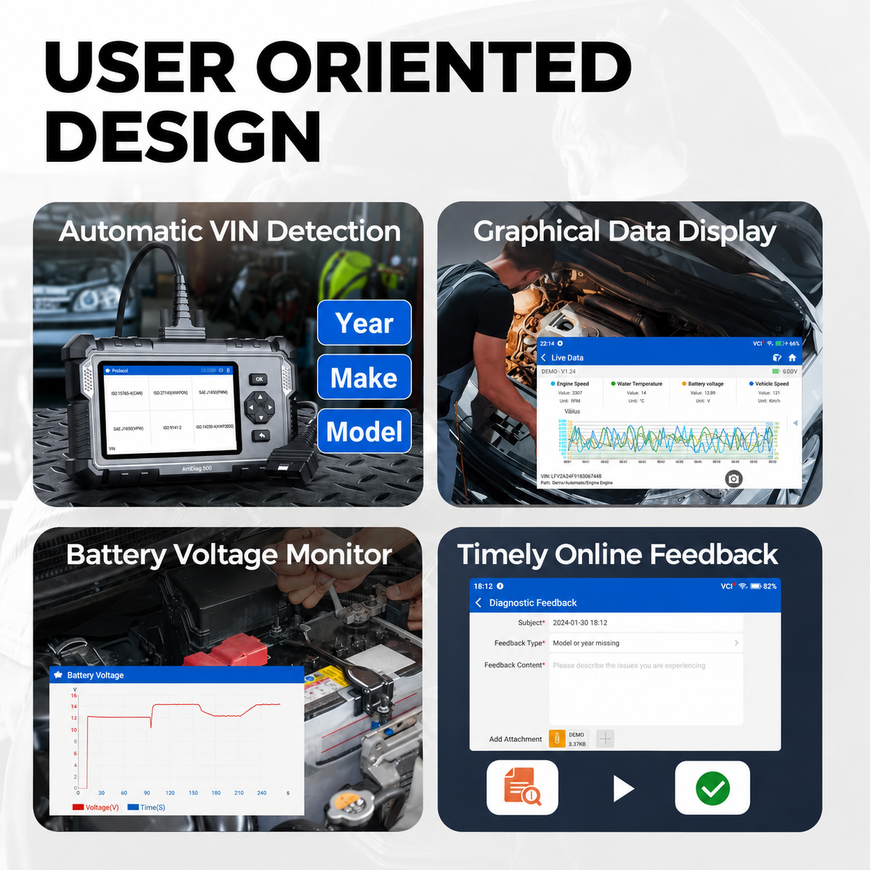 AD500 OBD2 Scanner