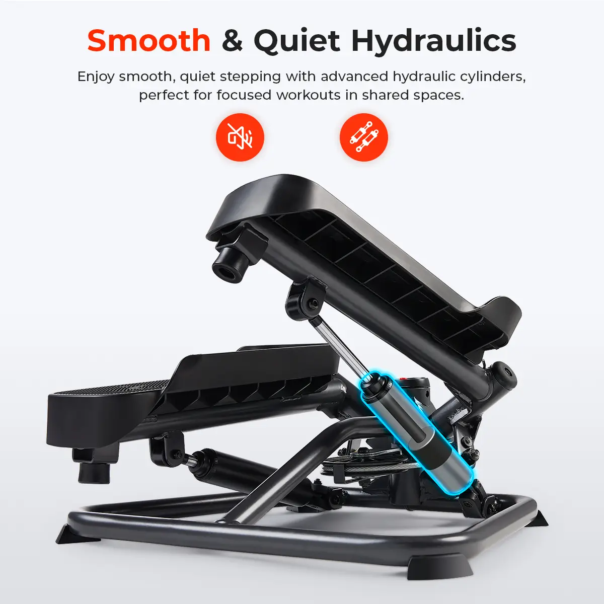 Mini Twist Stepper with Resistance Bands – Full Body Cardio Workout Machine for Legs, Glutes, Core & Home Fitness