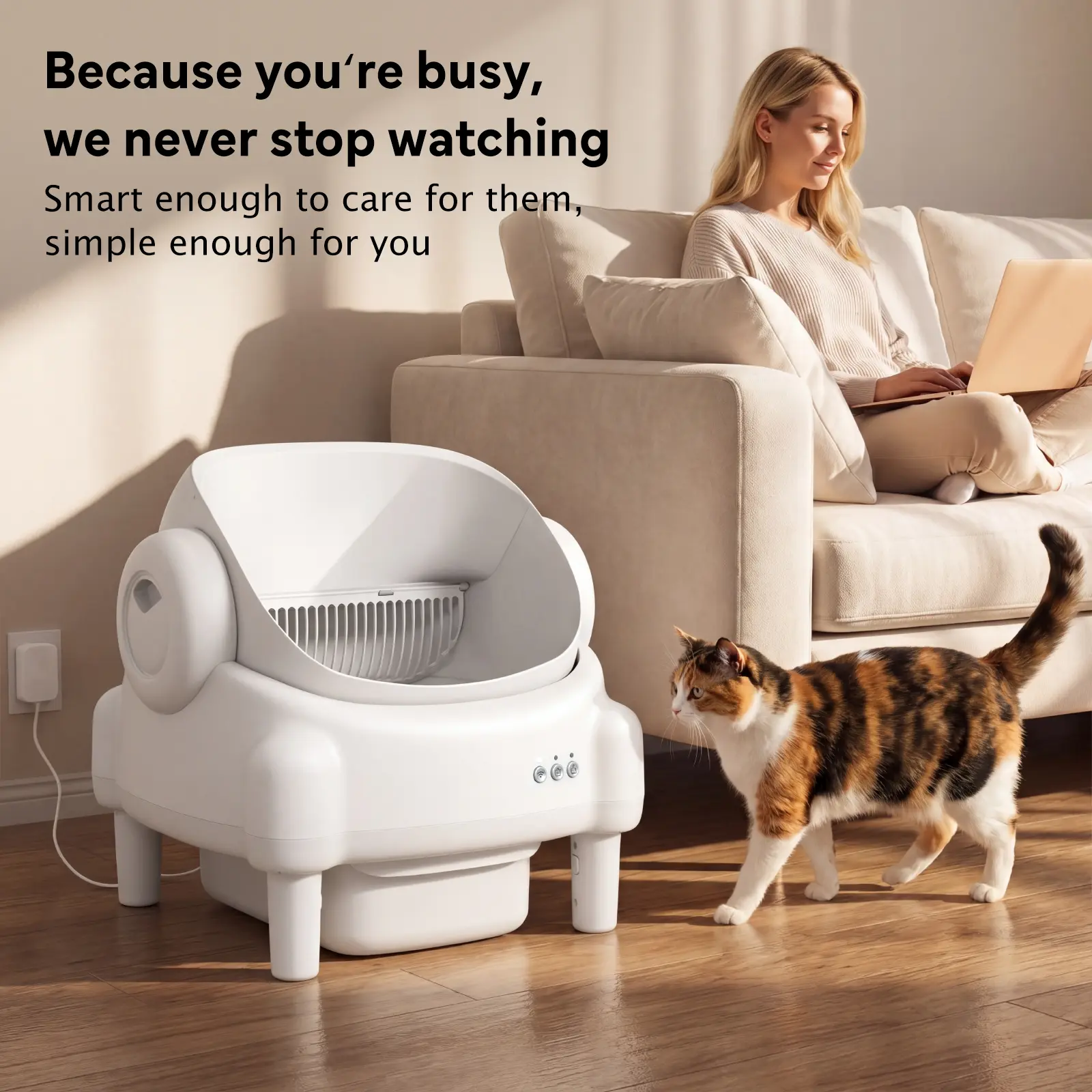 Smart Self-Cleaning Litter Box