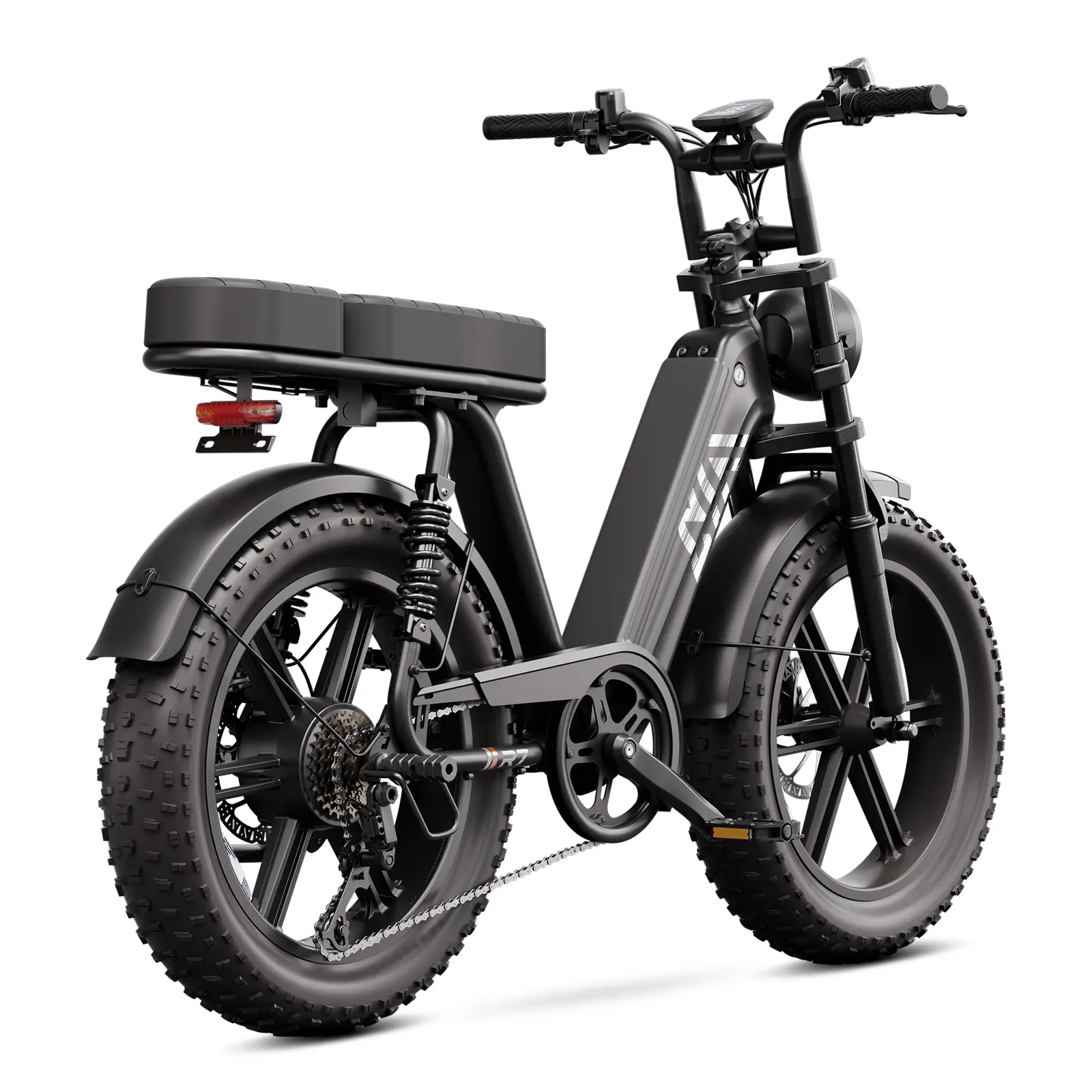 1500W Peak Electric Bike – 20'' Fat Tires, 28MPH, 65KM Range, 48V Battery, LCD Display & Bluetooth App