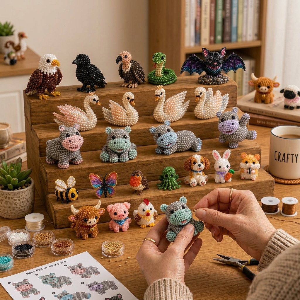 Tiny 3D Beaded Animal DIY Kit